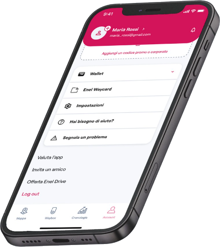 App Enel On Your Way su smartphone
